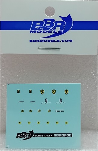 Decal marchi ferrari - decal, con