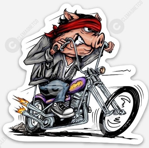 Adesivo moto rat fink - adesivo,
