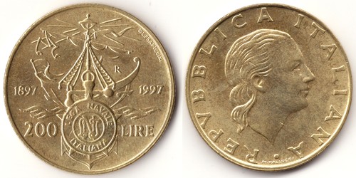 Italia 200 lire 1997 - ,