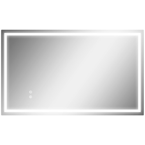 Homcom specchio bagno - specchio, luci