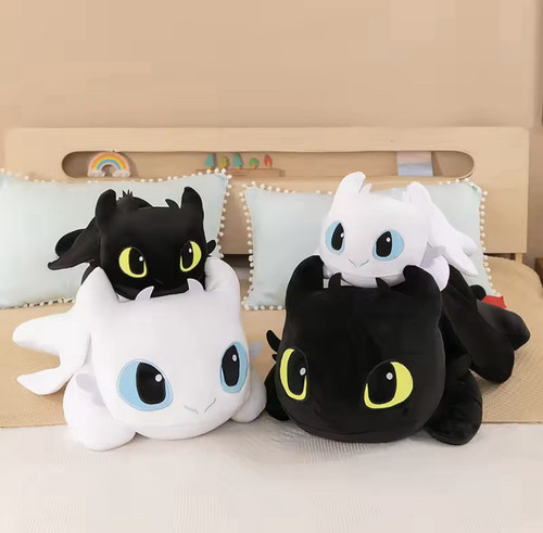 Peluche dragon trainer bianco - peluche,