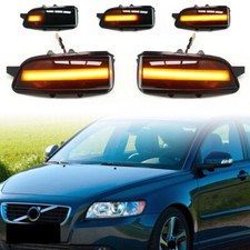 Per Volvo C30 C70 S40 S60 V40 V50 V70 LED Flusso Dinamico Segnale di Rotazione Luce Specchio