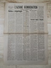 L'azione Democratica 1945 Politica e Brigantaggio Foggia San Severo Lucera