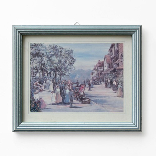 Quadro vivace scena strada - scena, di