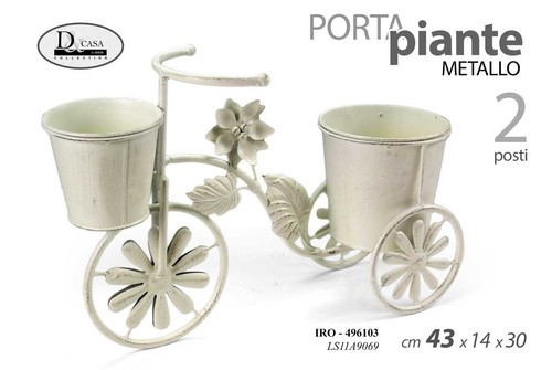 Bici porta pianta metallo - bici,