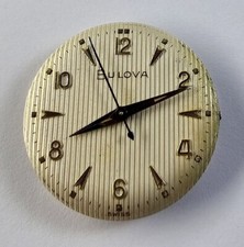 MOVIMENTO BULOVA 10BUC CON BEL QUADRANTE BULOVA E LANCE ORIGINALI - FUNZIONA