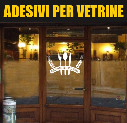 Vetrofanie adesivo ristorante - adesivo,
