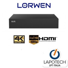 LORWEN NVR MINI 8 CH 9 CANALI LW-NVR4KM9C H265 H264 HDMI 4K PROFESSIONALE