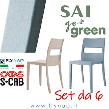 SCAB DESIGN SET SEDIA SEDIE SAI GO GREEN BAR RISTORANTI BISTROT CONTRACT
