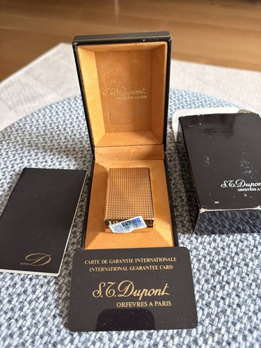 Accendino dupont laccato oro - dupont,