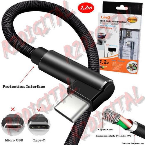 Cavo usb type ricarica - usb, c