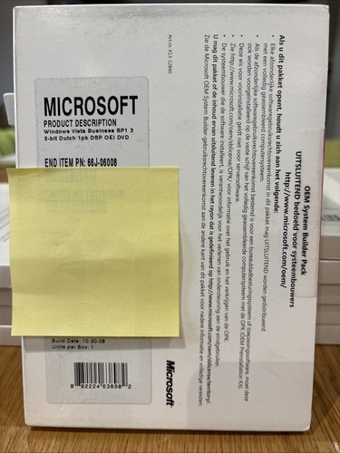 Windows vista business - business, sp1