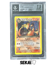 POKEMON BGS 7.5 DARK CHARIZARD HOLO ITA PRIMA EDIZIONE 4/82 TEAM ROCKET ITALIANO