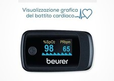 Beurer PO 45 Saturimetro Monitoraggio Saturazione di Ossigeno Pulsossimetro