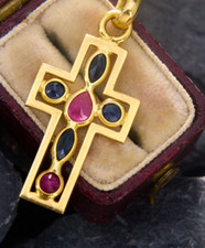 Ciondolo croce in argento