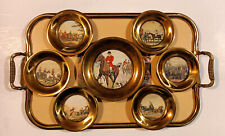 VASSOIO+7 COPPETTE in ottone