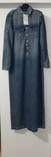 Abito camicia maxi maniche - maxi,