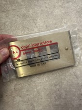 Placca 3 Posti Cal Ottone