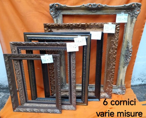 Set cornic legno - 6, in