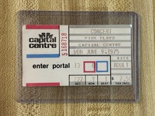 Pink Floyd, 9 giugno 1975 Biglietto Centro Capitale Stub