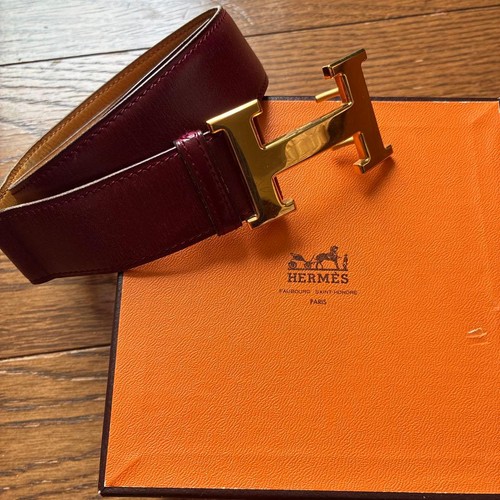 Cintura pelle bordeaux - pelle,