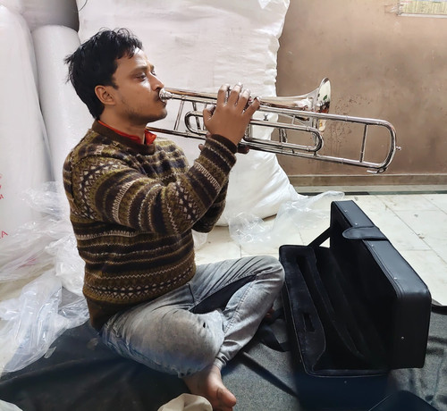 Trombone valvole metallo - 3, in