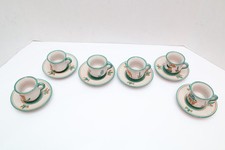 SET 6 Tazze Cassette Vintage Vietri Italia Campagna Fattoria Pastore Demitasse Espresso