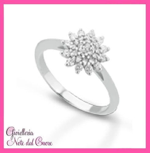 Anello oro bianco 18k con - oro,