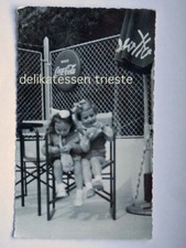 COCA COLA targa tabella bottone bar bambina vecchia FOTO vintage