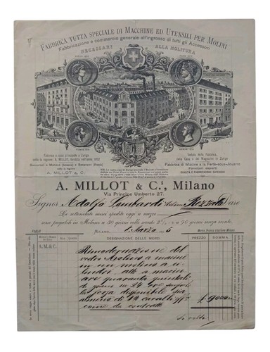 Antico documento fattura - *hh*,