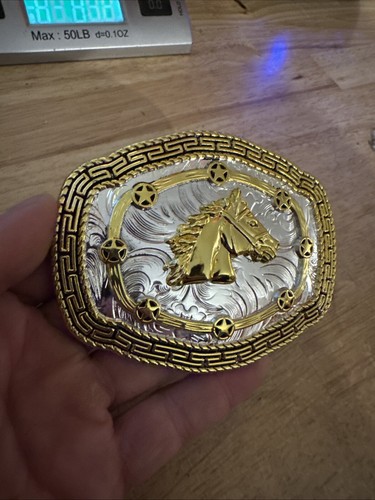 Fibbia cintura cavallo - , cowboy