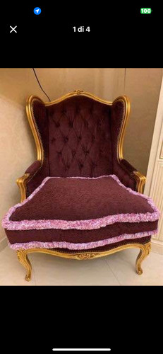Poltrona antica stile barocco - poltrona,