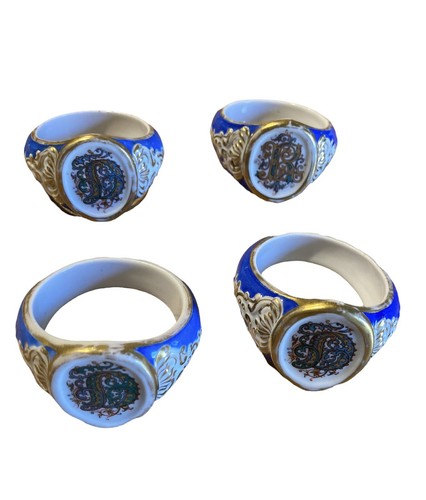 4 portatovaglioli - 🔵,