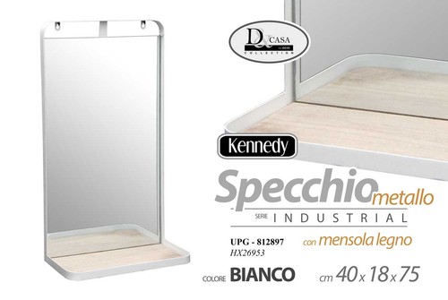 Specchio mensola parete - mensola,