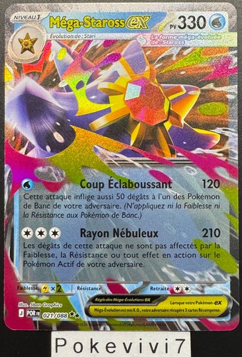 Carte pokemon mega staross - carte,