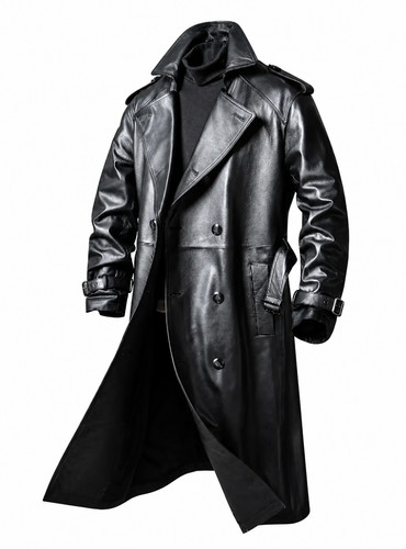 Trench cappotto uomo - , pelle