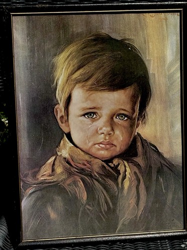 Quadro ragazzo che - , piange