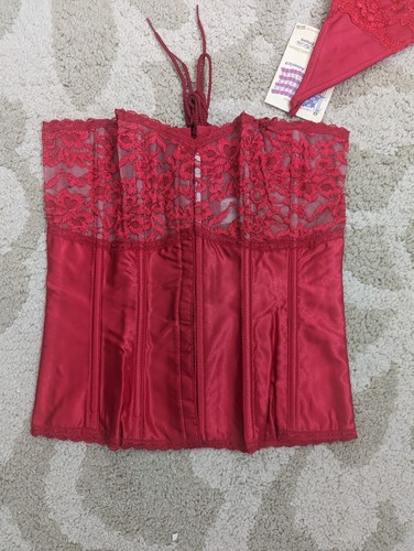 Corsetto rosso perizoma - rosso,