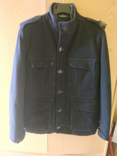Stone island wool coat jacket - stone,