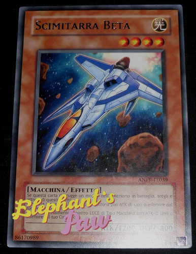 Yugioh scimitarra beta rara - yugioh,