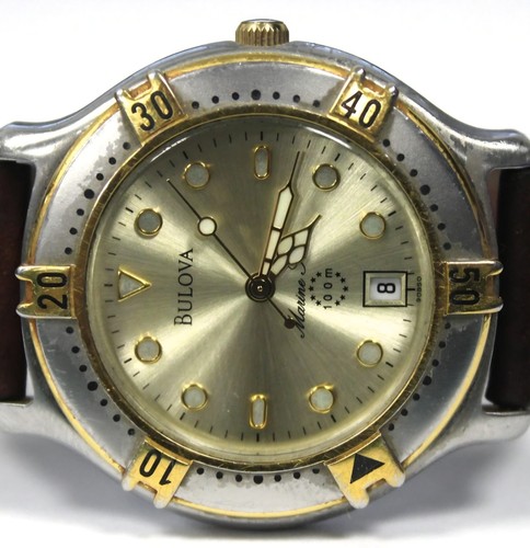 Vintage 90s bulova - vintage, marine