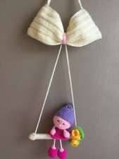 Fiocco nascita bimba lavorato