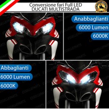 CONVERSIONE FARO LED DUCATI MULTISTRADA 950 1200 ANABBAGLIANTE + ABBAGLIANTI