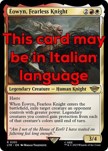 Mtg éowyn fearless knight - Éowyn,,