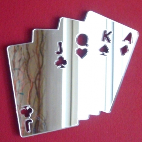 Poker carte specchio acrilico - carte,