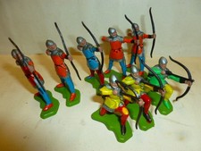 britains crescent mediovali arcieri soldatini vintage anni 70