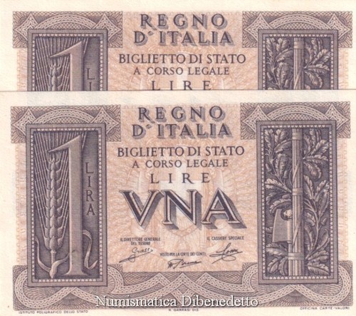 Regno 1 lira impero - -,
