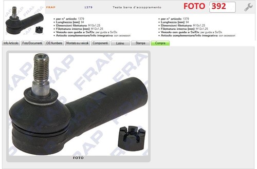 1379 testina snodo braccio - 1379,