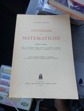 Istituzioni di matematiche Parte Prima Giuseppe Zwirner/CEDAM