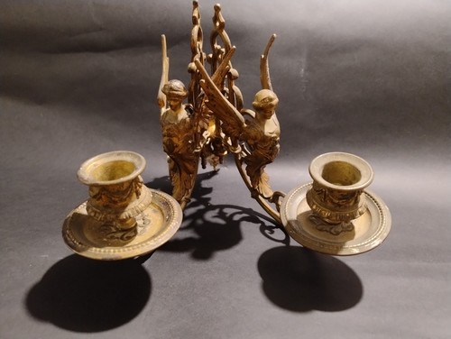 Candelabri bronzo dorato epoca - bronzo,
